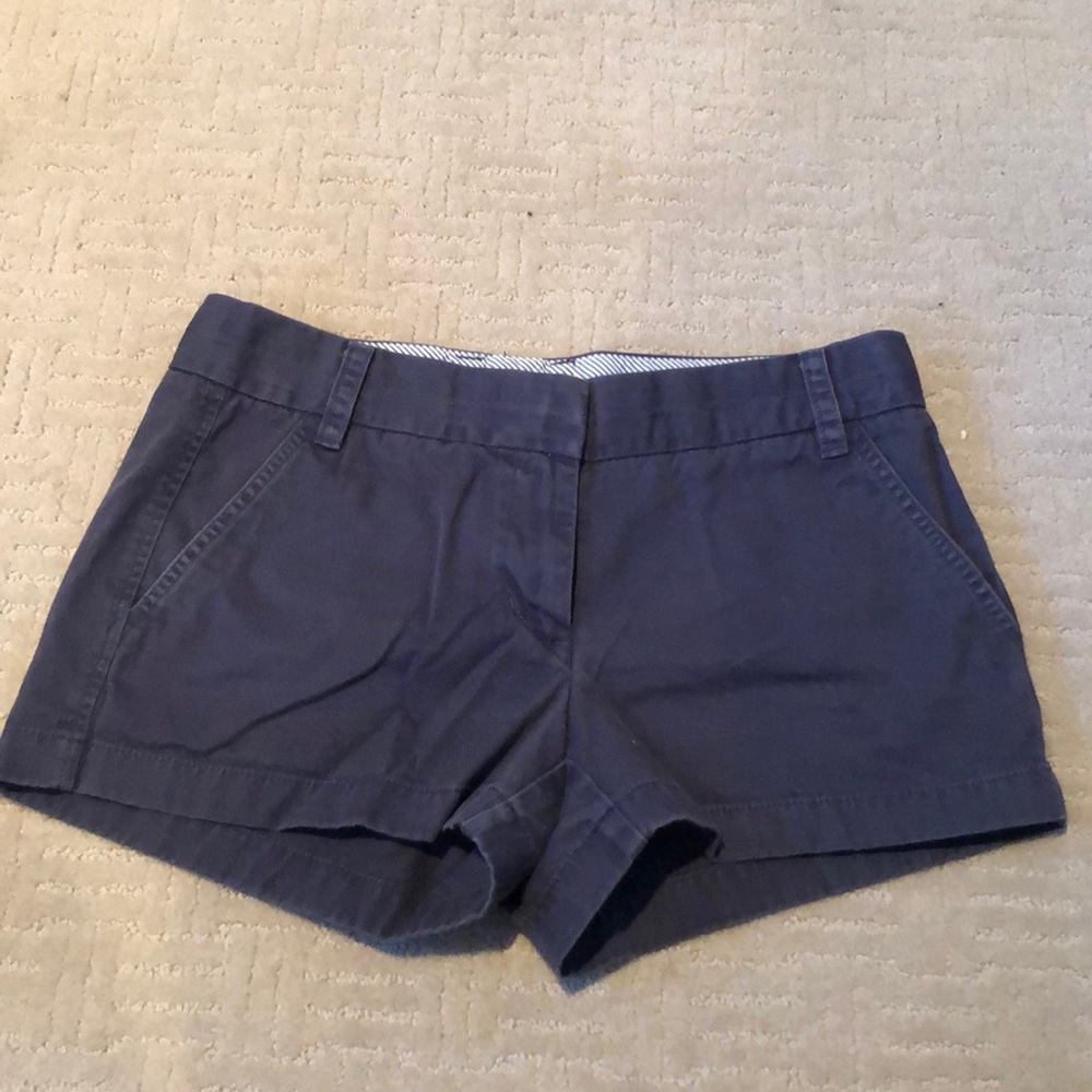 J Crew navy chino shorts